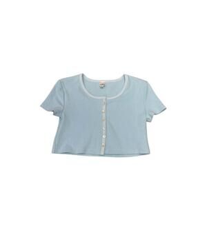 NEW THEME kids michaela ribbed top in pastel blue